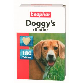 Лакомство за куче сърчица BEAPHAR DOGGY'S BIOTINE 180бр. 